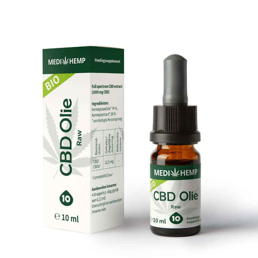 DGW-NL CBD Olie Raw (Wedihemp) 10% 10 ml