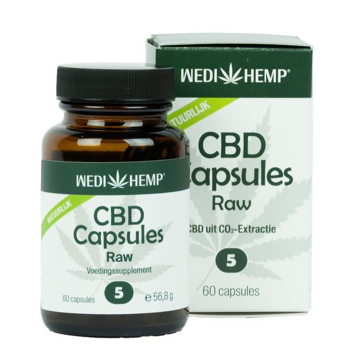 CBD Capsules Raw (Wedihemp) 5% 60 caps