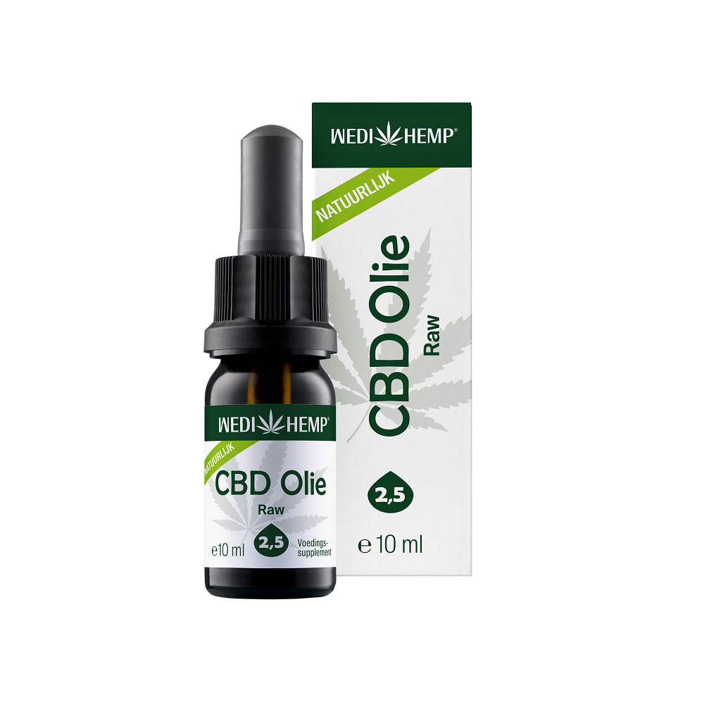 DGW-NL CBD Olie Raw (Wedihemp) 2,5% 10 ml