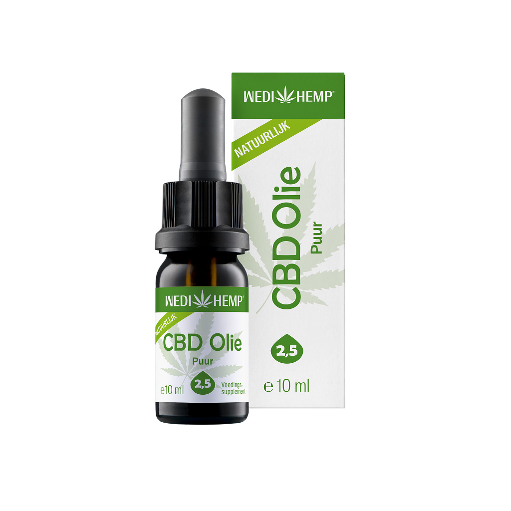 DGW-NL CBD Olie Puur (Wedihemp) 2,5% 10 ml