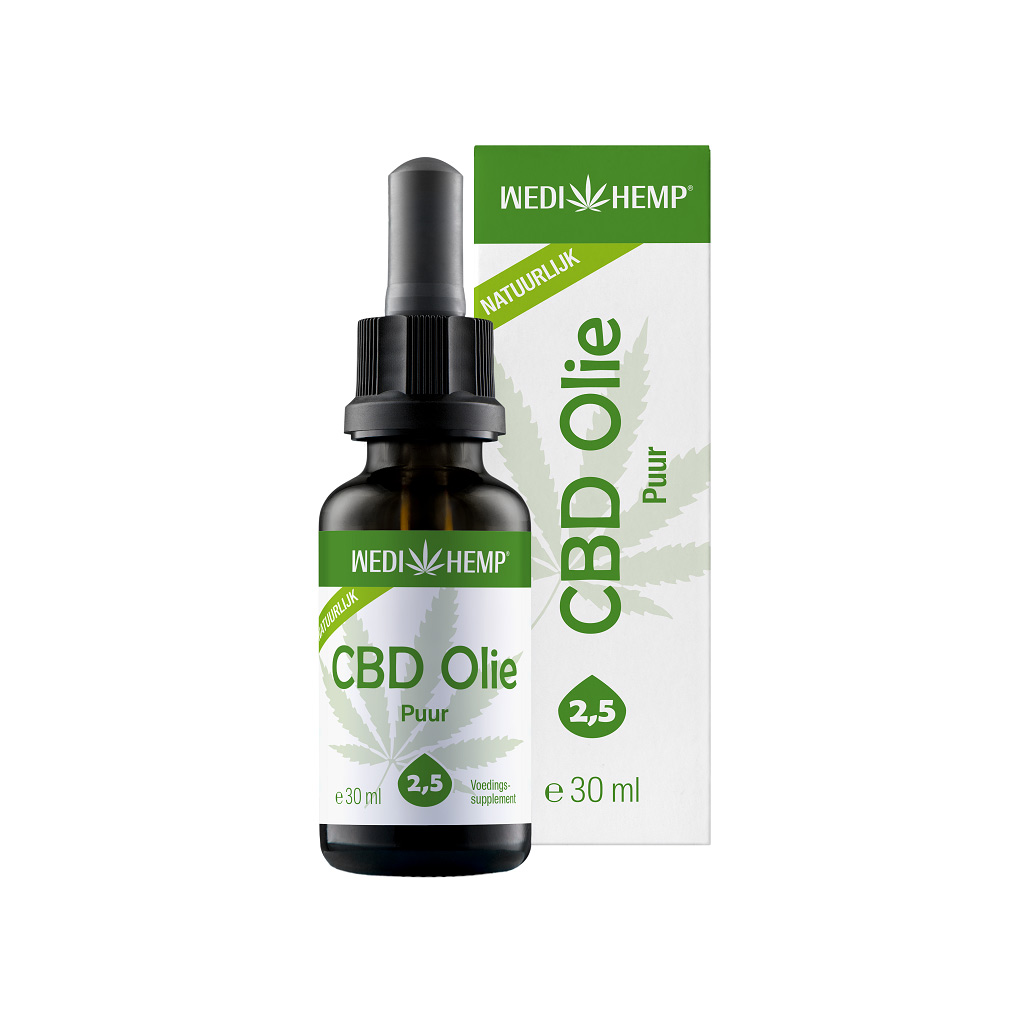 DGW-NL CBD Olie Puur (Wedihemp) 2,5% 30 ml