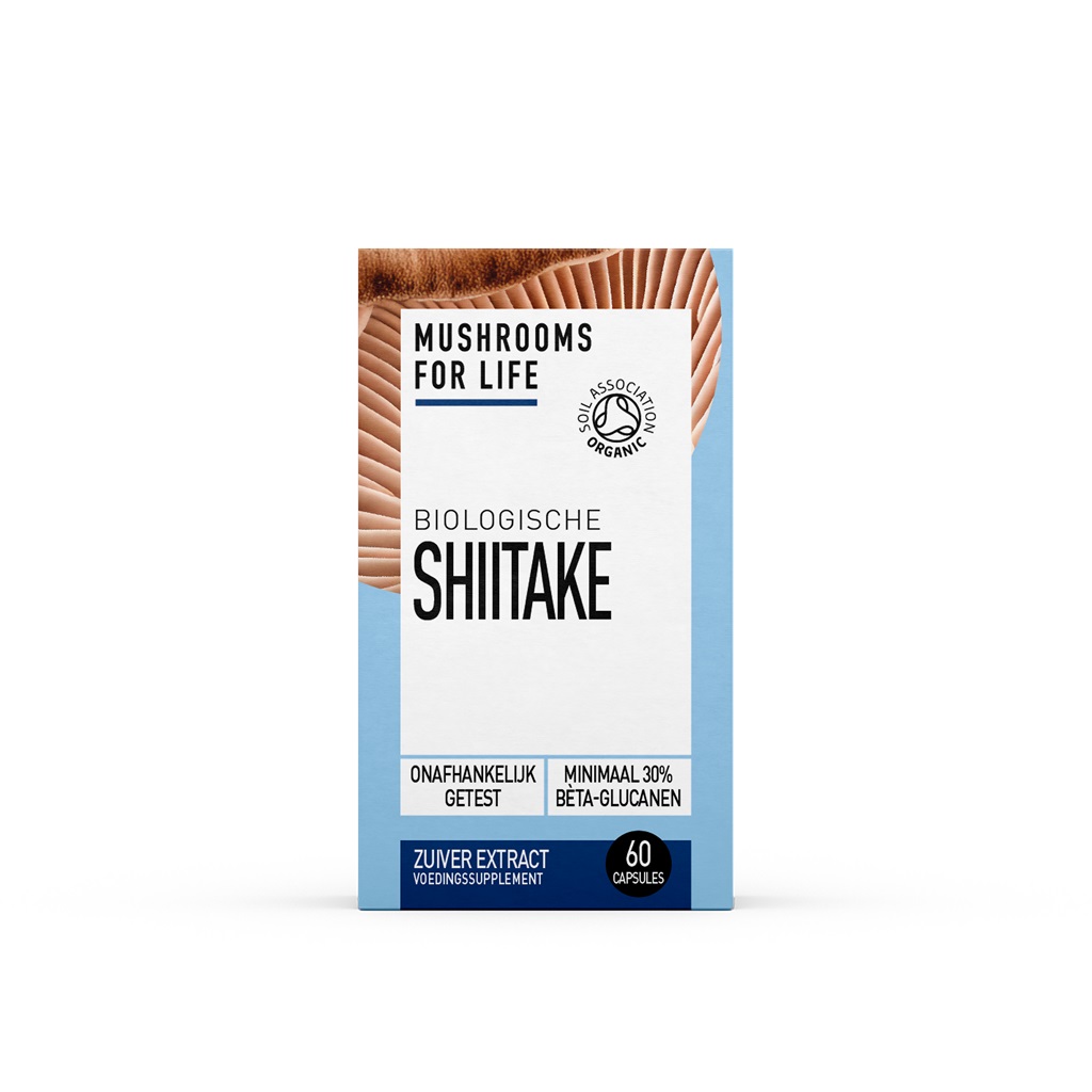 DGW-NL Shiitake Paddenstoelen Capsules Bio (Mushrooms For Life) 60caps