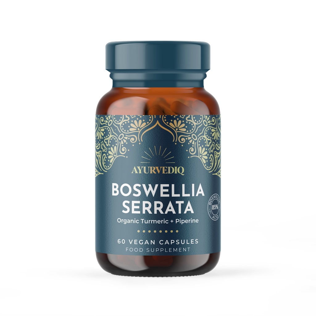 Boswellia Serrata, Turmeric & Black Pepper Extract (Ayurvediq) 60caps