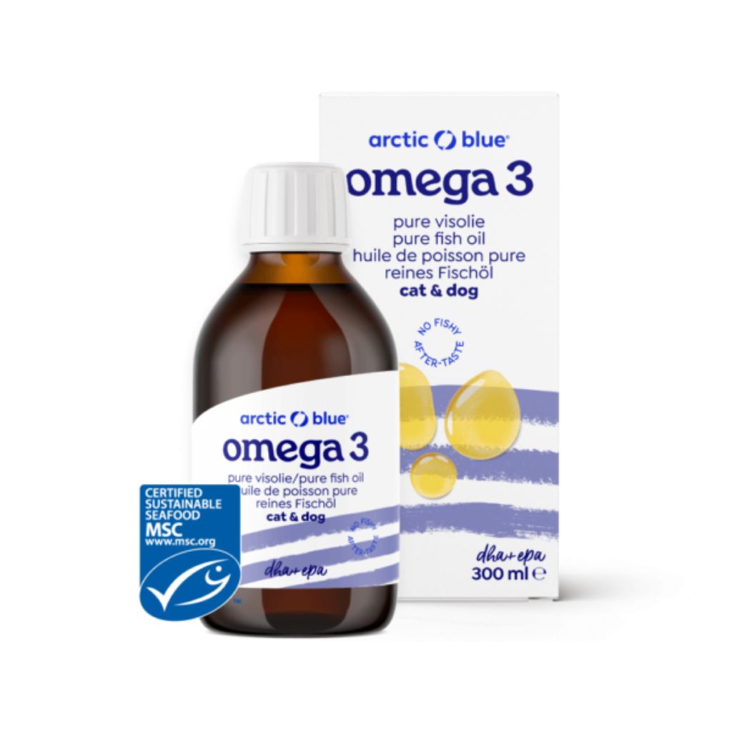 Omega-3 visolie kat & hond DHA & EPA (Arctic Blue) 300 ml