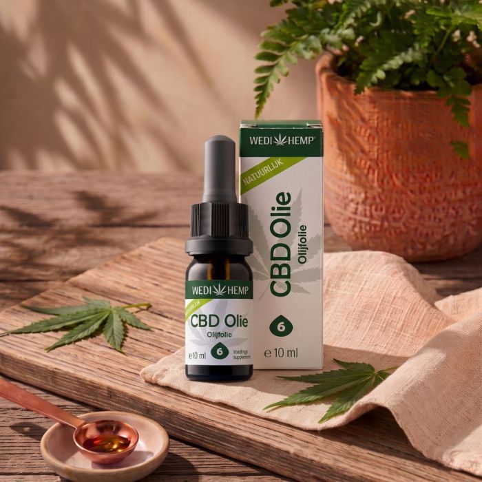 CBD Olie Olijfolie (Wedihemp) 6% 10 ml main product photo