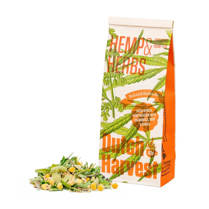 Hennep thee, Hemp & Herbs Bio (Dutch Harvest) 40gr main product photo