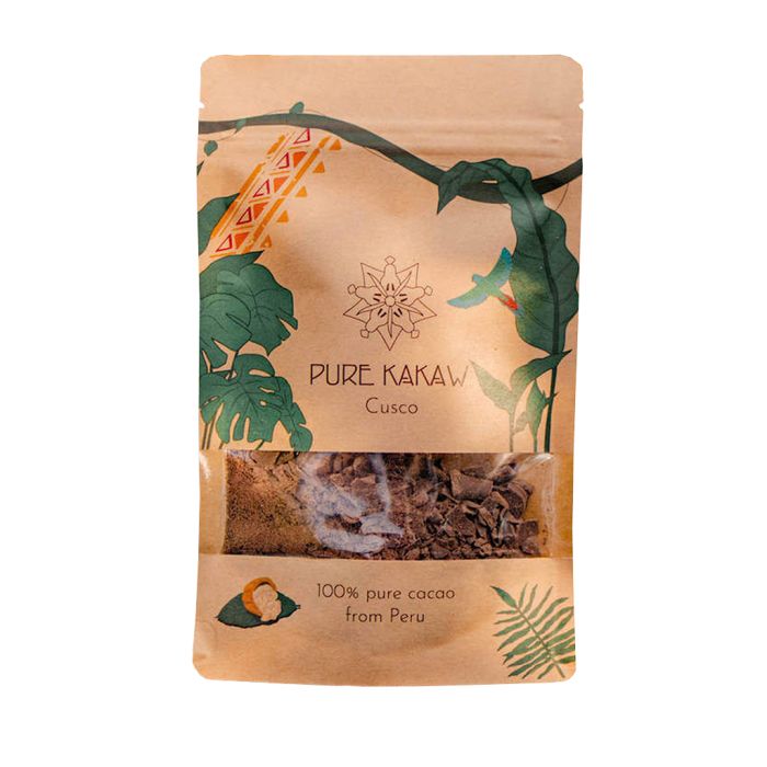 Cusco Cacao Flakes Raw Peru Ceremonial Grade (Pure Kakaw) 125 gram main product photo