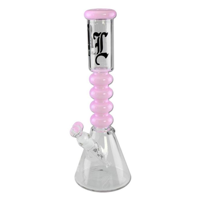 Glazen Diffuser Ice Bong (Black Leaf) main product photo