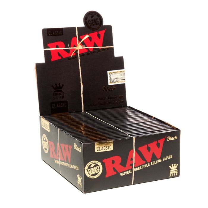 RAW Black Vloei | King-Size Slim main product photo