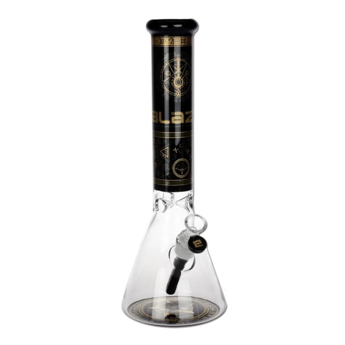 Glazen Ice Bong | Alchemie Flask (Blaze Glass) main product photo