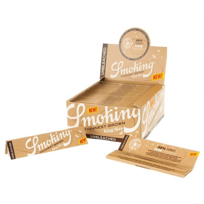 Smoking Brown Thinnest Vloei | King-Size Slim main product photo