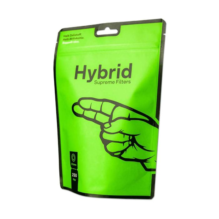 Cellulose & actieve koolstoffilters (Hybrid) 250 Stuks main product photo