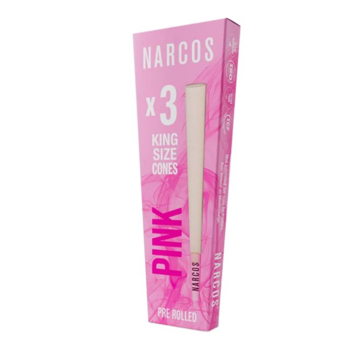 King Size Cones roze (Narcos) 3 stuks main product photo