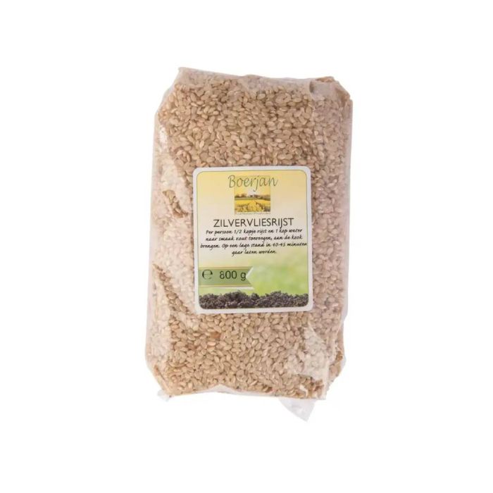 Zilvervliesrijst voor Paddo’s Kweken (Boerjan) 800 gram main product photo