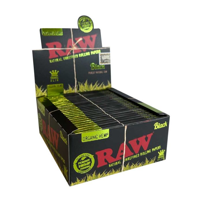 RAW Black Organic Vloei | King-Size Slim main product photo