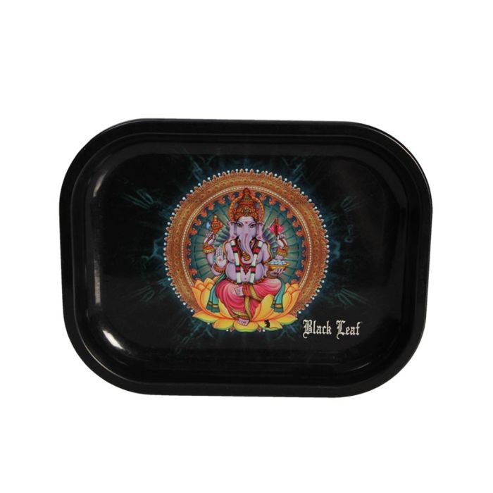 Ganesha Rolling Tray (Black Leaf) 18 x 14 cm main product photo