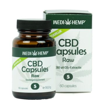 CBD Capsules Raw (Wedihemp) 5% 60 caps