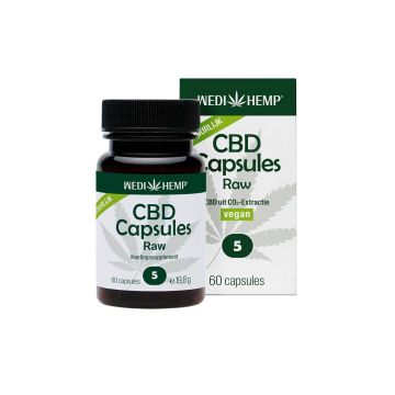 CBD Capsules Raw (Wedihemp) 5% 60 caps