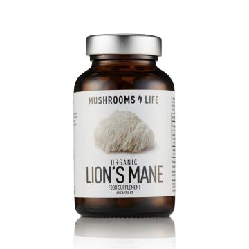 Lion's Mane [Hericium erinaceus] Biologisch (Mushrooms4Life) 60 capsules