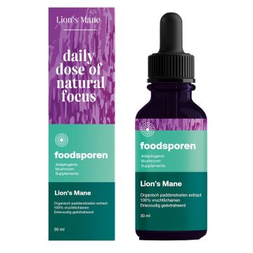 Lion’s Mane Paddenstoelen Extract (Foodsporen) 30 ml