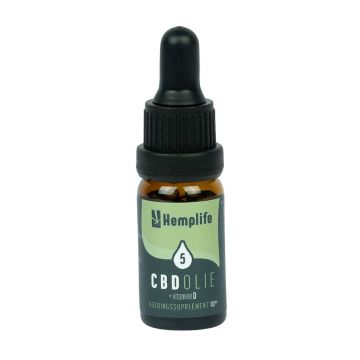 CBD Olie 5% met Vitamine D (Hemplife) 10ml