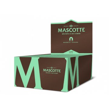 Mascotte Brown Vloei & Tips | King-Size Slim Magnet