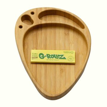 Bamboo Rolling Tray Pallette (G-Rollz) 19 x 14 cm