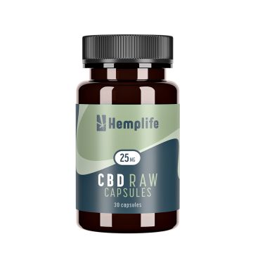 CBD Capsules Raw (Hemplife) 5% 25 mg 30 capsules