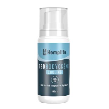 CBD + Magnesium Bodycrème Cooling 100 mg (Hemplife) 100 ml