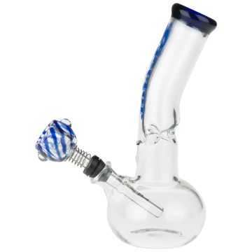 Glazen Ice Bong (Eject-a-Bowl) 18 cm
