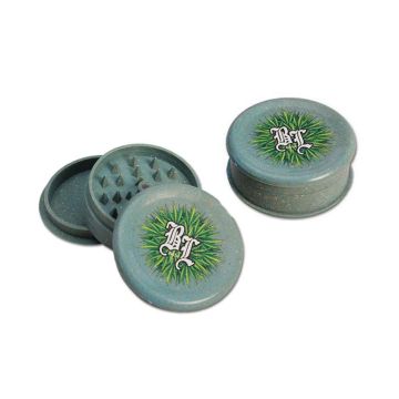 Hennep Grinder 3-delig Bio (Black Leaf) 60 mm