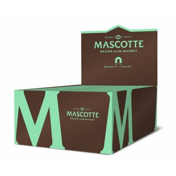 Mascotte Brown Vloei  | King-Size Slim Magnet