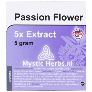 Passiebloem Extract 5X [Passiflora incarnata] (Mystic Herbs) 5 gram 