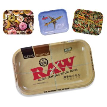 Rolling Trays Metaal (RAW) 17,5 x 27,5 cm