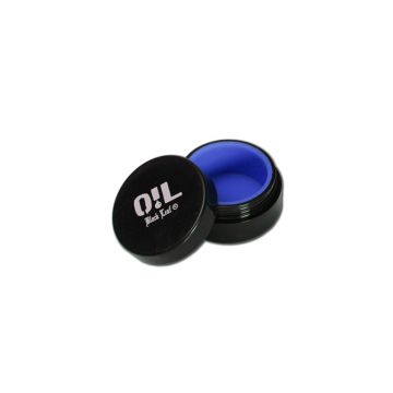 Silicone Voorraadpotje / Oil Jar (Black Leaf) 10 ml