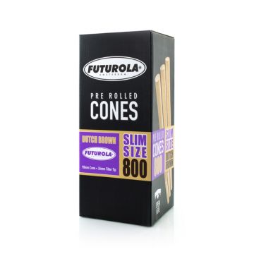 Cones Slim-Size Bruine Joint Hulzen (Futurola) 98 mm 800 stuks