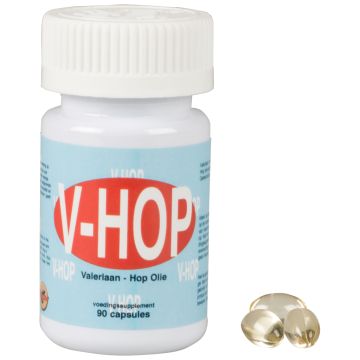 V-HOP Valeriaan/Hop Olie (McSmart) 90 capsules