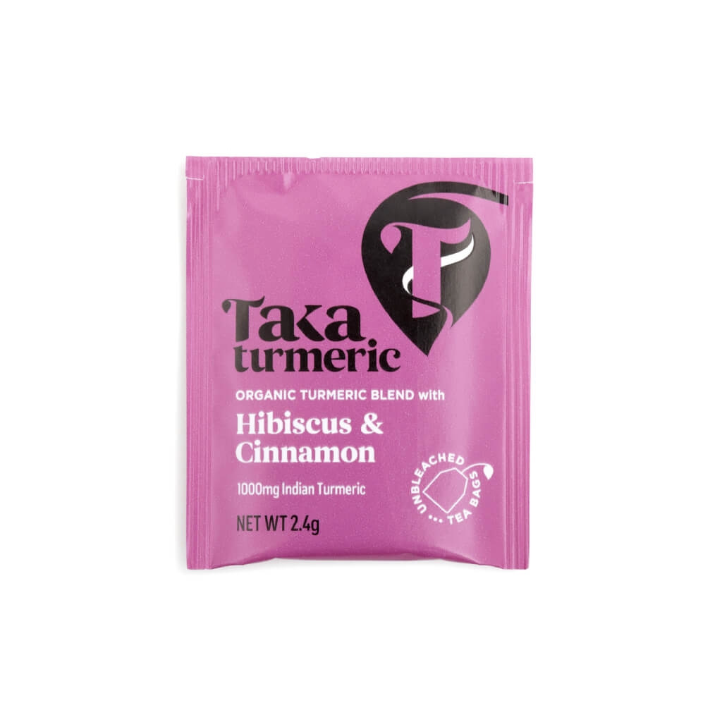 Kurkuma Thee Hibiscus & Cinnamon Bio (Taka Turmeric) 15 zakjes