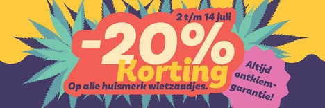 Koop nu met 20 korting wietzaadjes !
