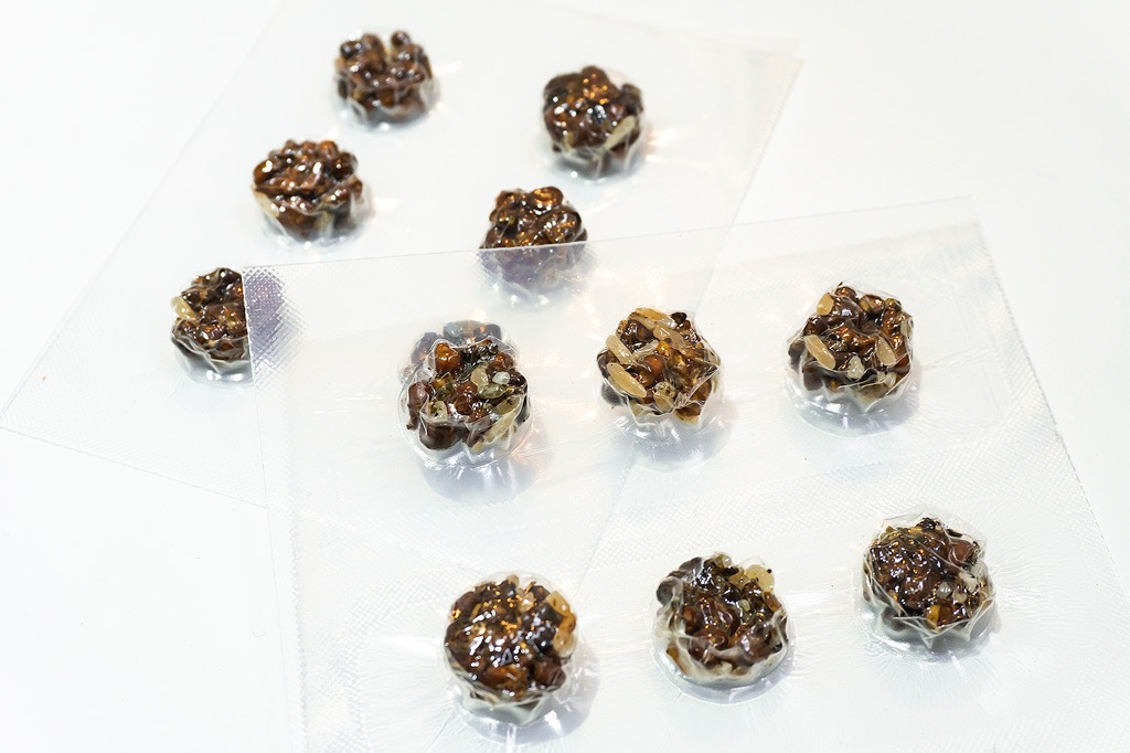 Microdosing truffels in blisterverpakkingen.