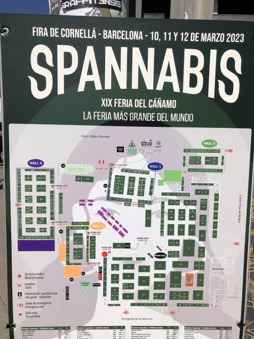 spannabis 2023 standmap